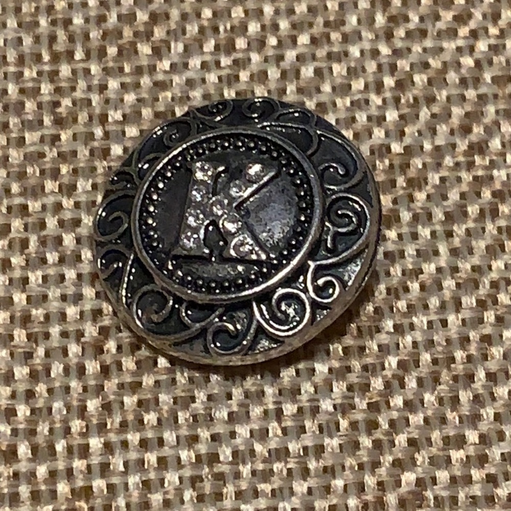 K initial Snap Jewelry